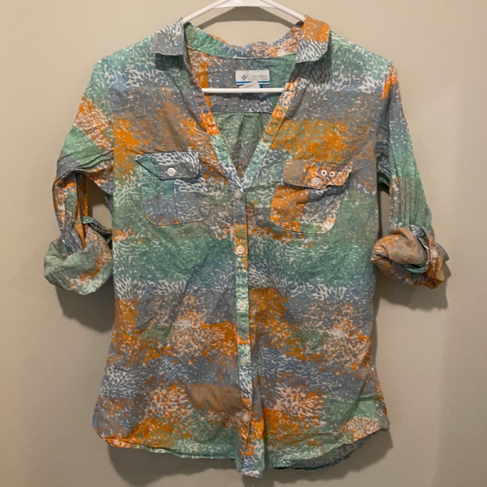 Columbia Long Sleeve Shirt, Small